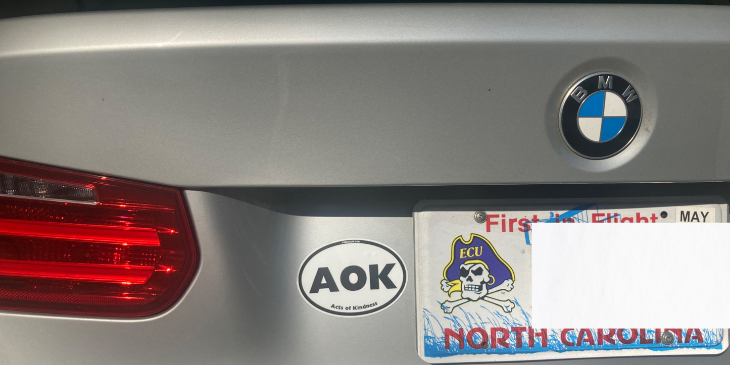 AOK (Act Of Kindness) — BUMPER STICKER