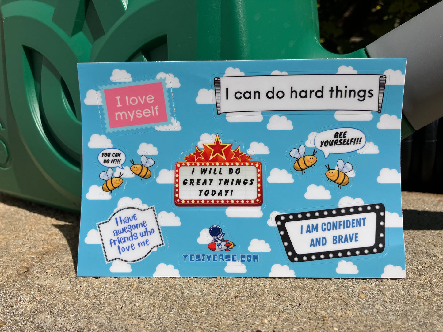 POWER STICKER SHEET (8 Stickers!) — YOUTH