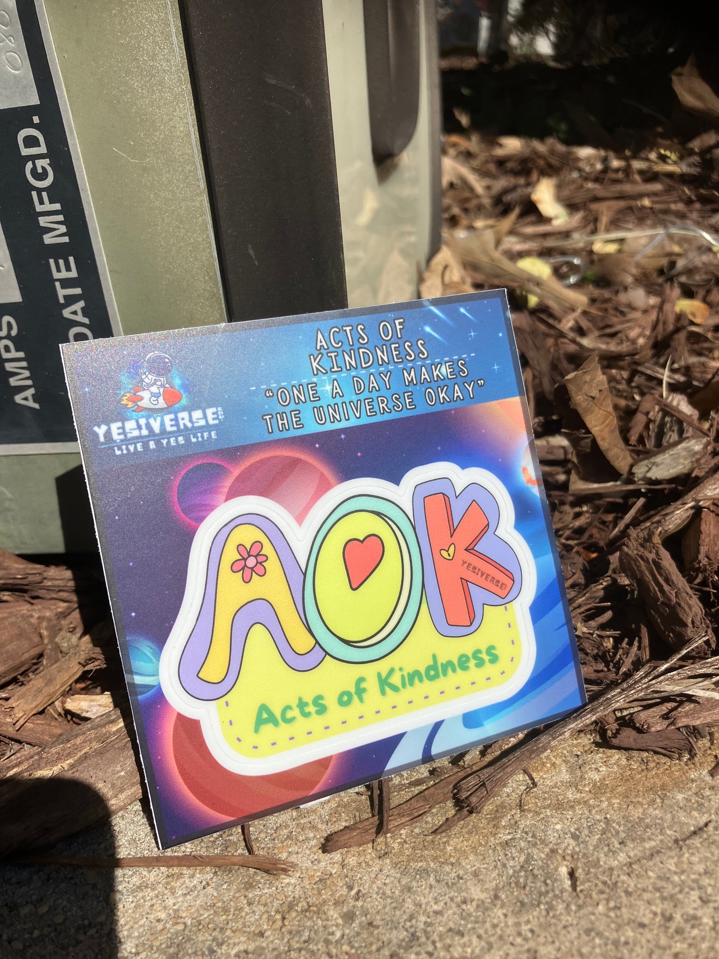 Colorful “AOK” Sticker