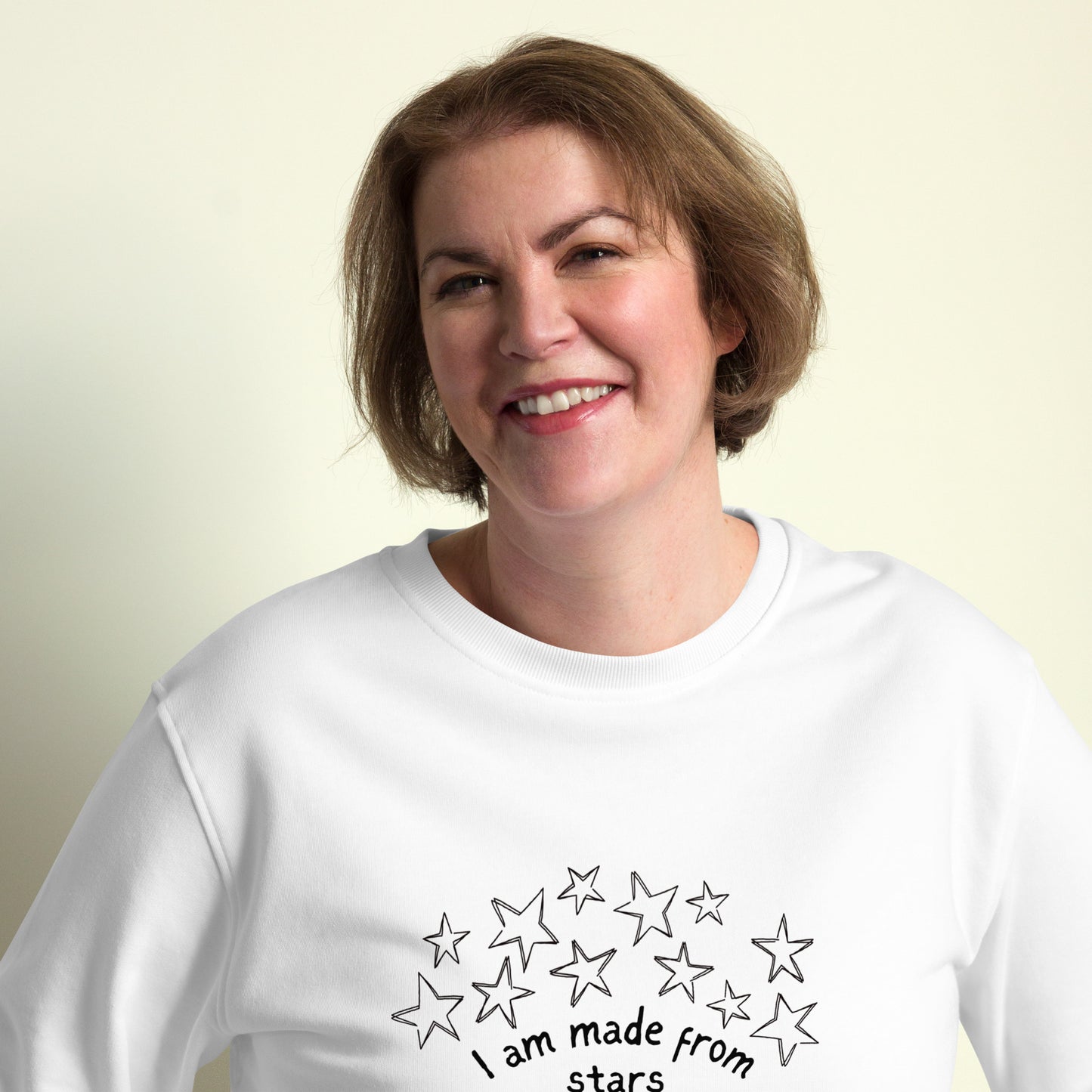 I AM MADE FROM STARS — ADULT ORGANIC SWEATSHIRT