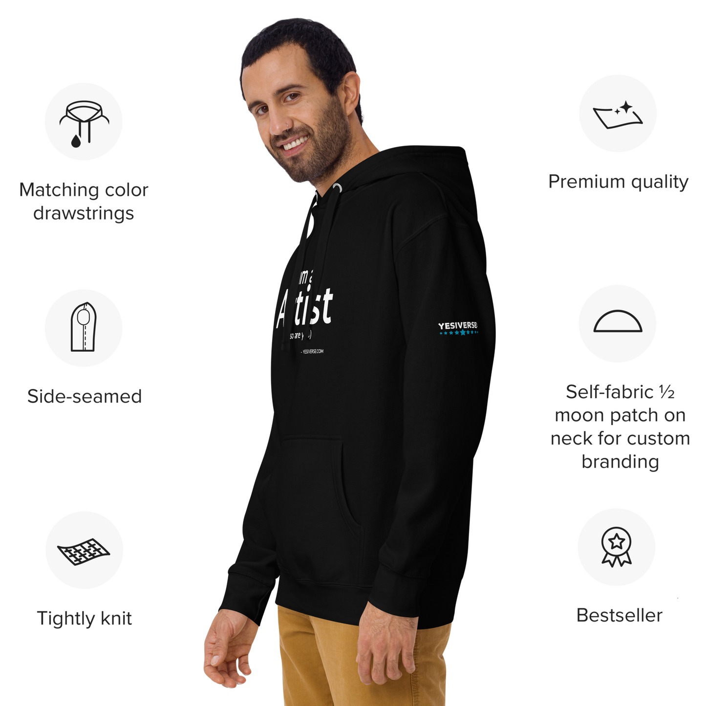 I AM AN ARTIST HOODIE ā UNISEX