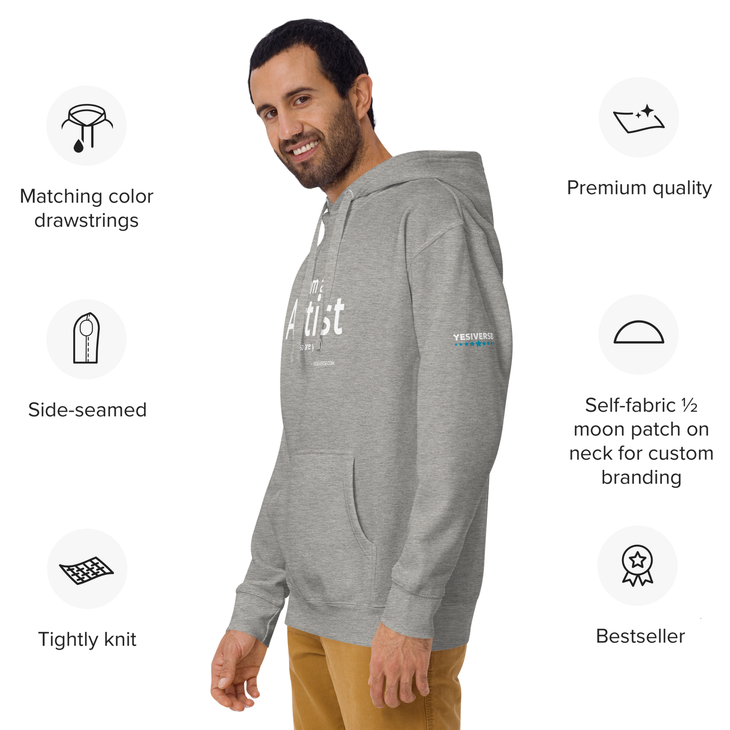 I AM AN ARTIST HOODIE ā UNISEX