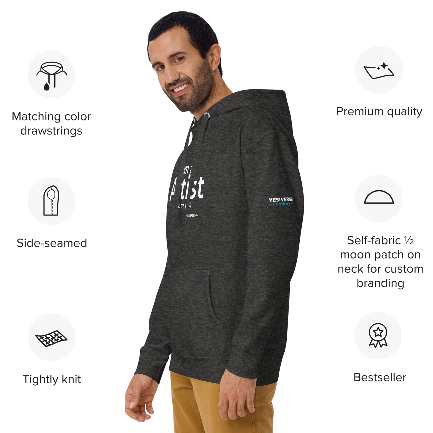 I AM AN ARTIST HOODIE ā UNISEX