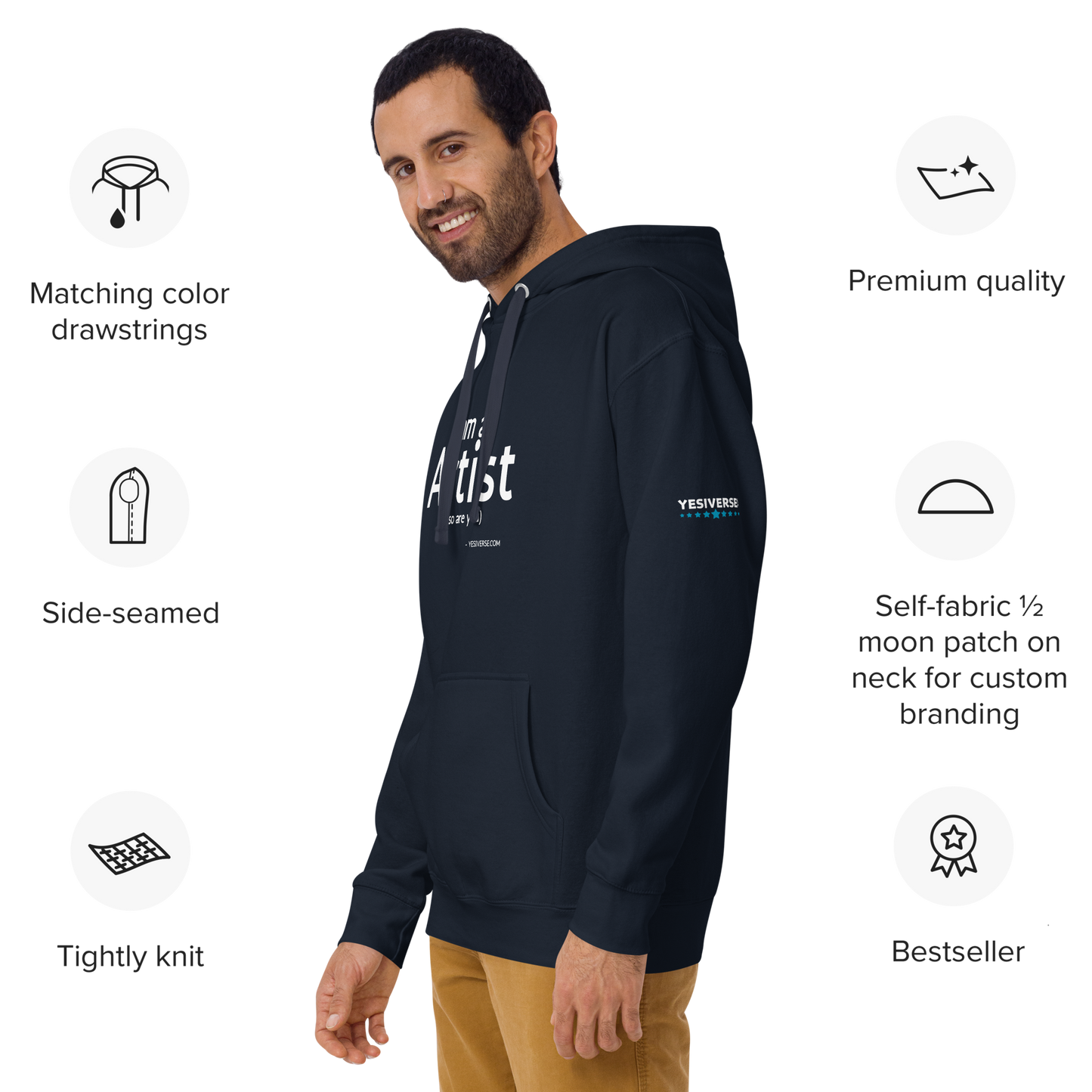 I AM AN ARTIST HOODIE ā UNISEX