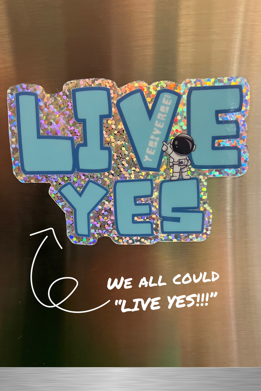 LIVE YES — STICKER